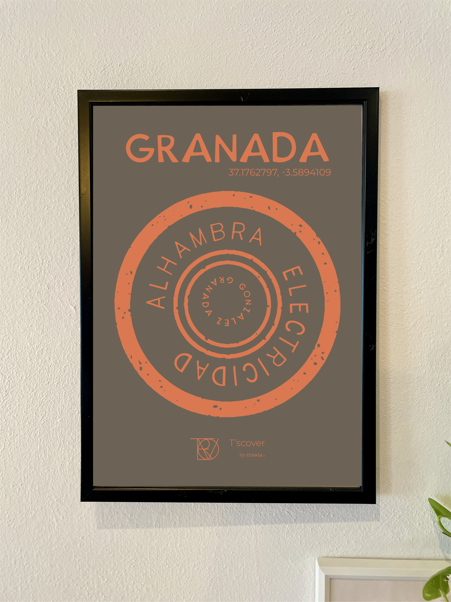 Granada Alhambra Poster - T'scover Kanaldeckel Printshirts