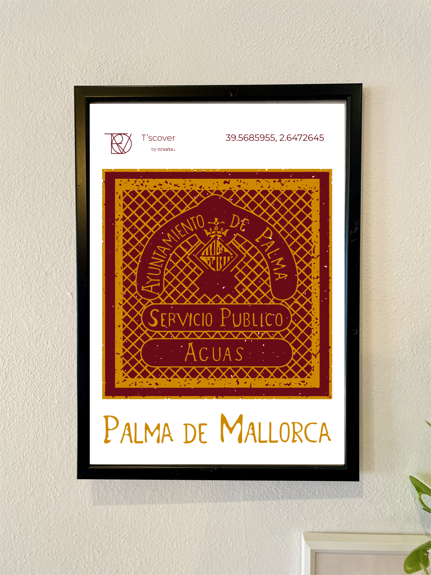 Palma de Mallorca Poster - T'scover Kanaldeckel Printshirts