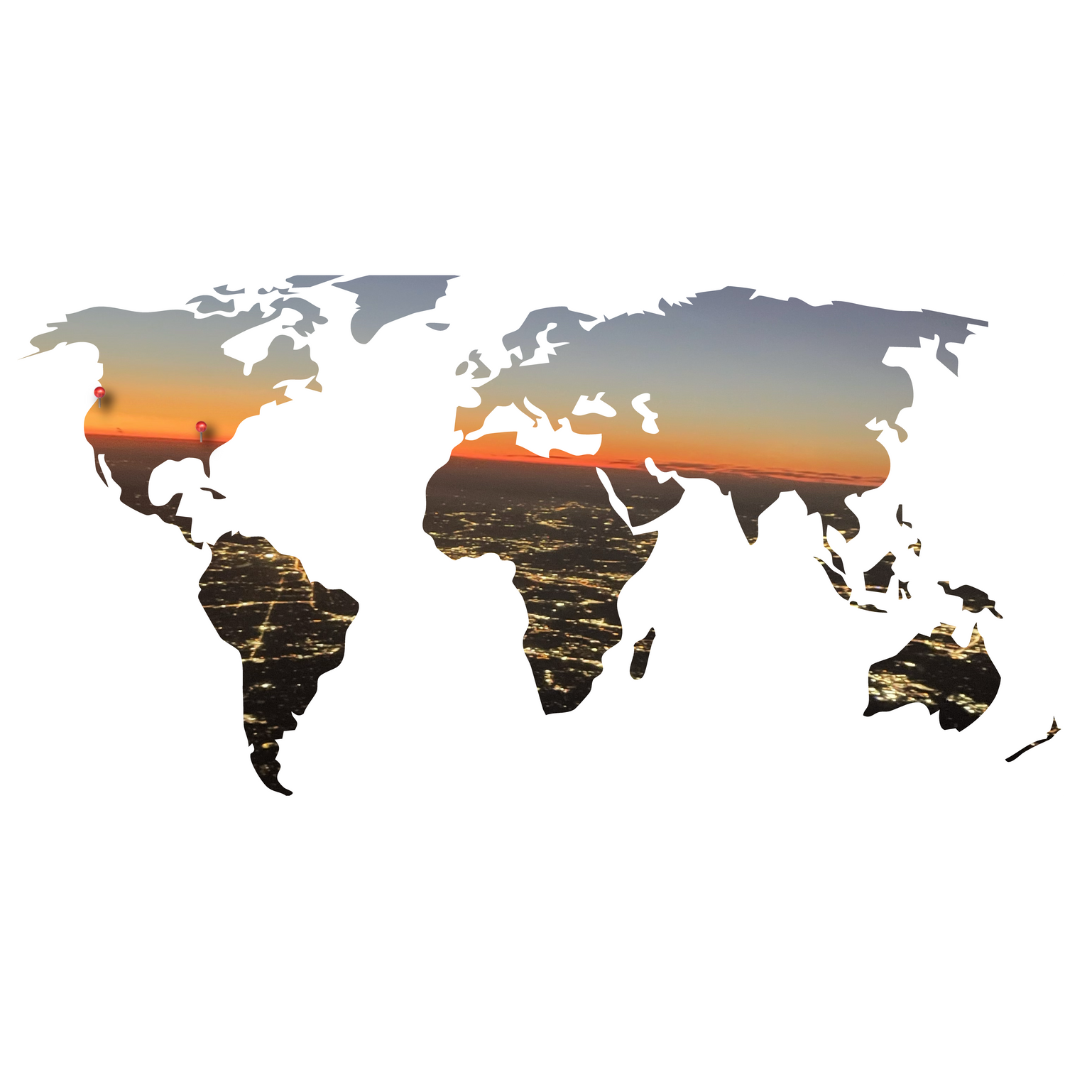 Weltkarte T'scover Produkte