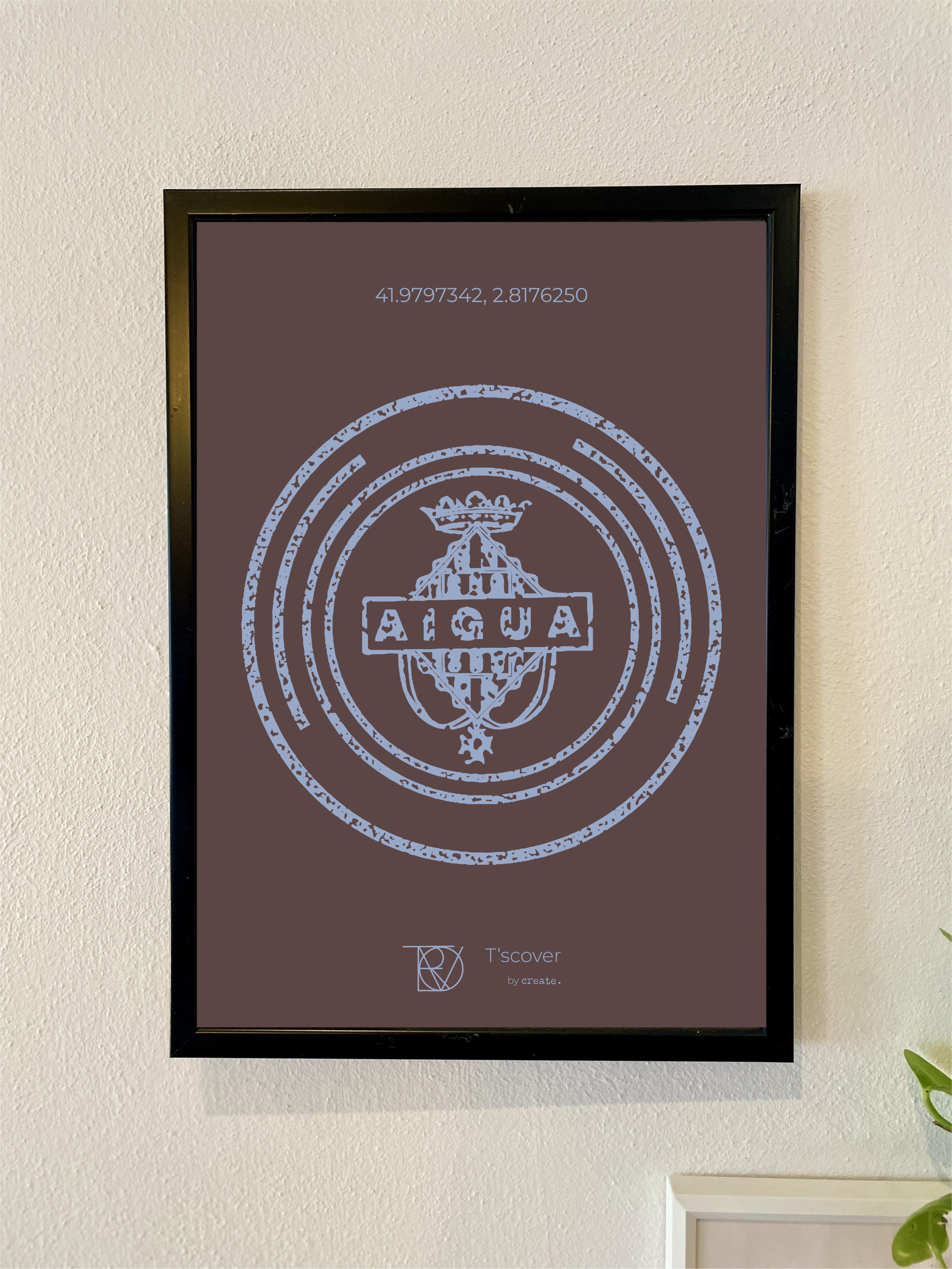 Girona "Aigua" Poster - T'scover Kanaldeckel Printshirts