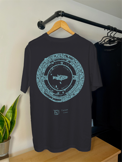 Gwinnett County T'scover Manhole Cover Print Shirt - T'scover Kanaldeckel Printshirts