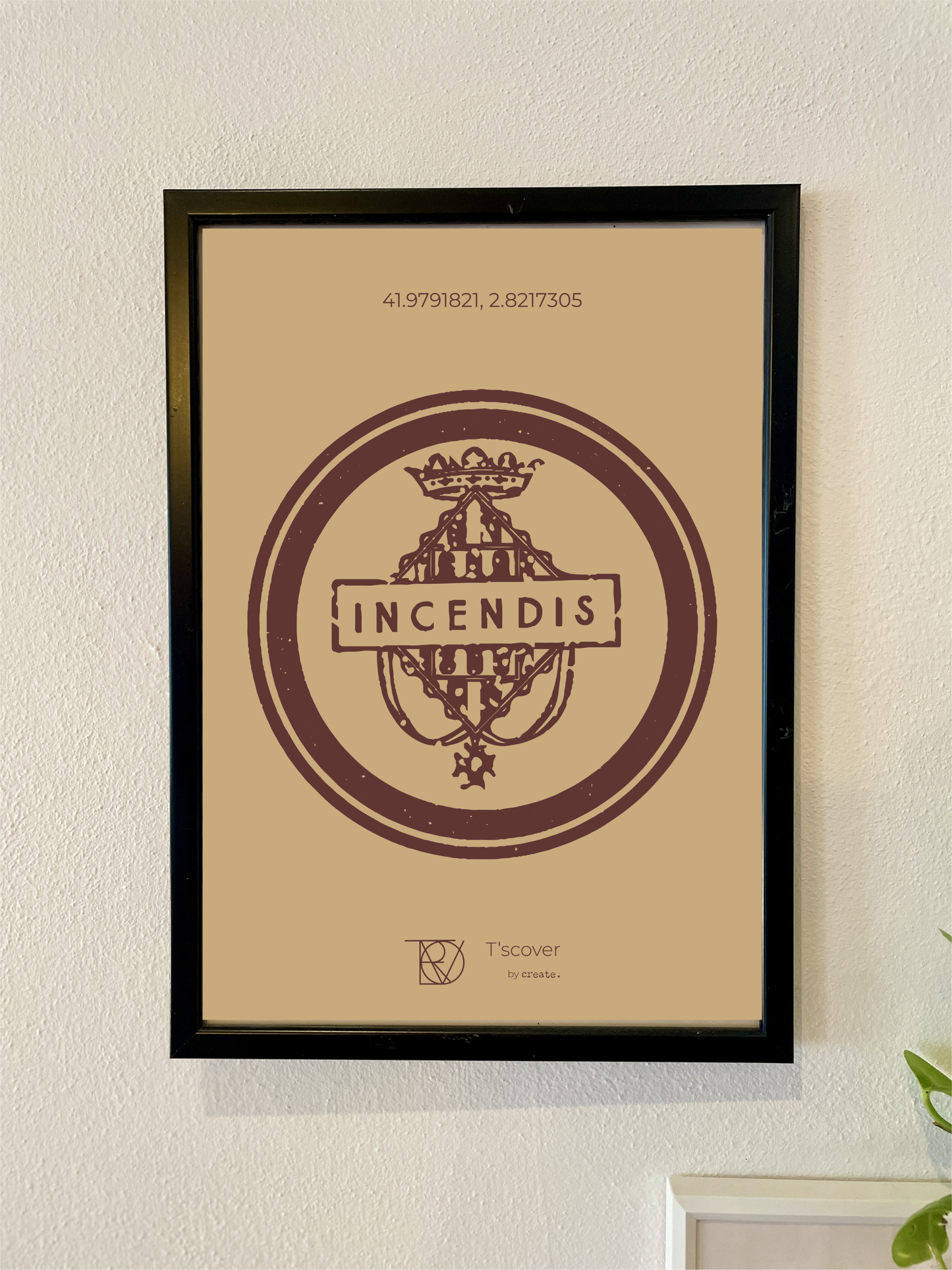Girona "Incendis" Poster - T'scover Kanaldeckel Printshirts