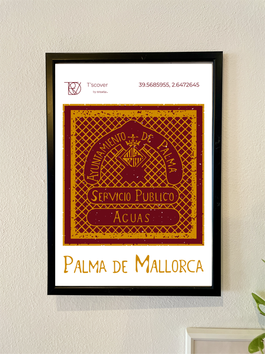 Palma de Mallorca Poster - T'scover Kanaldeckel Printshirts