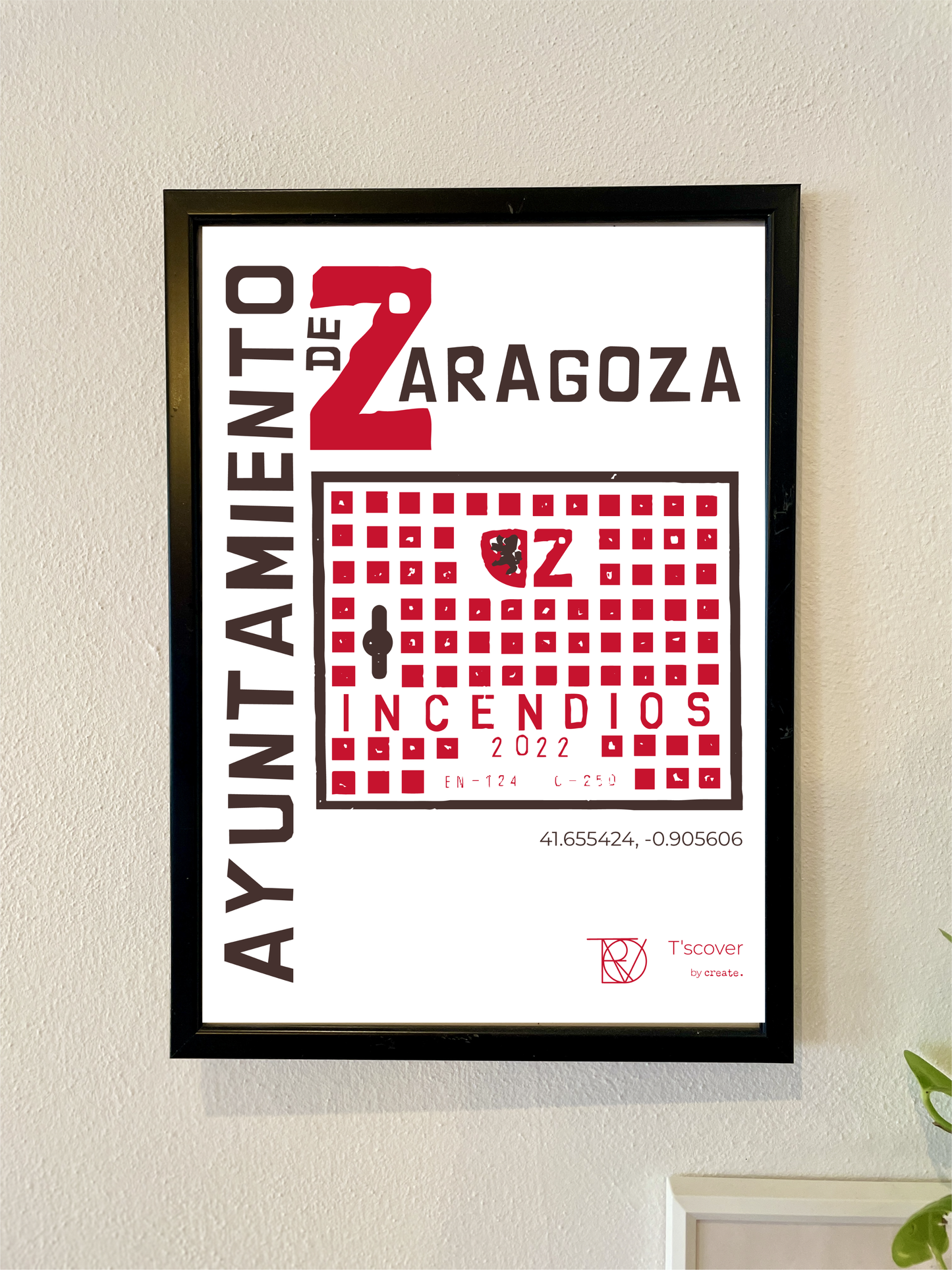 Zaragoza Poster - T'scover Kanaldeckel Printshirts